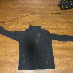 Columbia gray and brown zip up - large